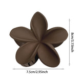 Maxbell Flower Big Hair Claws Clip Fashion Headwear Accessories for Thick Hair Women coffee