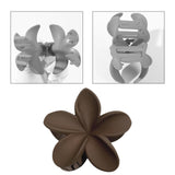 Maxbell Flower Big Hair Claws Clip Fashion Headwear Accessories for Thick Hair Women coffee
