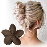 Maxbell Flower Big Hair Claws Clip Fashion Headwear Accessories for Thick Hair Women coffee