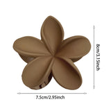 Maxbell Flower Big Hair Claws Clip Fashion Headwear Accessories for Thick Hair Women brown