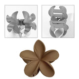 Maxbell Flower Big Hair Claws Clip Fashion Headwear Accessories for Thick Hair Women brown