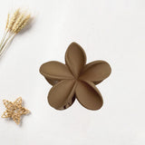 Maxbell Flower Big Hair Claws Clip Fashion Headwear Accessories for Thick Hair Women brown