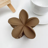 Maxbell Flower Big Hair Claws Clip Fashion Headwear Accessories for Thick Hair Women brown