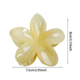Maxbell Flower Big Hair Claws Clip Fashion Headwear Accessories for Thick Hair Women yellow