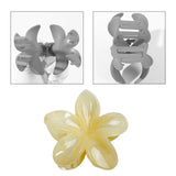 Maxbell Flower Big Hair Claws Clip Fashion Headwear Accessories for Thick Hair Women yellow
