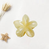 Maxbell Flower Big Hair Claws Clip Fashion Headwear Accessories for Thick Hair Women yellow