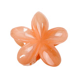 Maxbell Flower Big Hair Claws Clip Fashion Headwear Accessories for Thick Hair Women orange