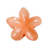Maxbell Flower Big Hair Claws Clip Fashion Headwear Accessories for Thick Hair Women orange