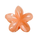 Maxbell Flower Big Hair Claws Clip Fashion Headwear Accessories for Thick Hair Women orange
