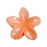 Maxbell Flower Big Hair Claws Clip Fashion Headwear Accessories for Thick Hair Women orange
