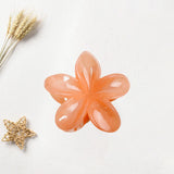 Maxbell Flower Big Hair Claws Clip Fashion Headwear Accessories for Thick Hair Women orange