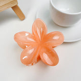 Maxbell Flower Big Hair Claws Clip Fashion Headwear Accessories for Thick Hair Women orange