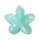 Maxbell Flower Big Hair Claws Clip Fashion Headwear Accessories for Thick Hair Women green