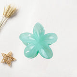 Maxbell Flower Big Hair Claws Clip Fashion Headwear Accessories for Thick Hair Women green