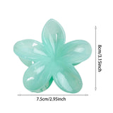Maxbell Flower Big Hair Claws Clip Fashion Headwear Accessories for Thick Hair Women green