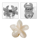 Maxbell Flower Big Hair Claws Clip Fashion Headwear Accessories for Thick Hair Women beige