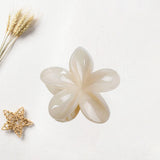 Maxbell Flower Big Hair Claws Clip Fashion Headwear Accessories for Thick Hair Women beige
