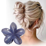 Maxbell Flower Big Hair Claws Clip Fashion Headwear Accessories for Thick Hair Women gray