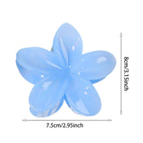 Maxbell Flower Big Hair Claws Clip Fashion Headwear Accessories for Thick Hair Women blue