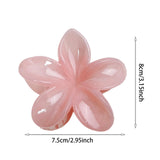 Maxbell Flower Big Hair Claws Clip Fashion Headwear Accessories for Thick Hair Women pink