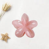 Maxbell Flower Big Hair Claws Clip Fashion Headwear Accessories for Thick Hair Women pink