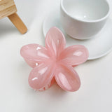 Maxbell Flower Big Hair Claws Clip Fashion Headwear Accessories for Thick Hair Women pink