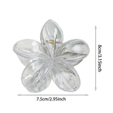 Maxbell Flower Big Hair Claws Clip Fashion Headwear Accessories for Thick Hair Women clear