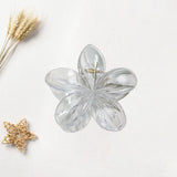 Maxbell Flower Big Hair Claws Clip Fashion Headwear Accessories for Thick Hair Women clear