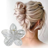 Maxbell Flower Big Hair Claws Clip Fashion Headwear Accessories for Thick Hair Women clear
