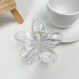 Maxbell Flower Big Hair Claws Clip Fashion Headwear Accessories for Thick Hair Women clear