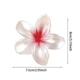 Maxbell Flower Big Hair Claws Clip Fashion Headwear Accessories for Thick Hair Women Pearlescent Red