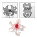Maxbell Flower Big Hair Claws Clip Fashion Headwear Accessories for Thick Hair Women Pearlescent Red