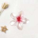 Maxbell Flower Big Hair Claws Clip Fashion Headwear Accessories for Thick Hair Women Pearlescent Red
