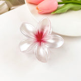 Maxbell Flower Big Hair Claws Clip Fashion Headwear Accessories for Thick Hair Women Pearlescent Red