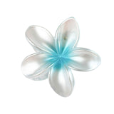 Maxbell Flower Big Hair Claws Clip Fashion Headwear Accessories for Thick Hair Women Pearlescent Blue