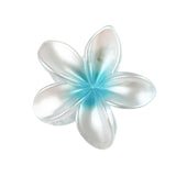 Maxbell Flower Big Hair Claws Clip Fashion Headwear Accessories for Thick Hair Women Pearlescent Blue
