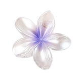 Maxbell Flower Big Hair Claws Clip Fashion Headwear Accessories for Thick Hair Women Pearlescent Purple