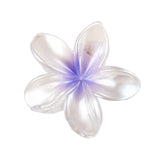 Maxbell Flower Big Hair Claws Clip Fashion Headwear Accessories for Thick Hair Women Pearlescent Purple