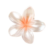 Maxbell Flower Big Hair Claws Clip Fashion Headwear Accessories for Thick Hair Women Pearlescent Orange