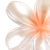 Maxbell Flower Big Hair Claws Clip Fashion Headwear Accessories for Thick Hair Women Pearlescent Orange