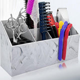 Maxbell Scissors Holder Storage Box Salon Hairdressing Scissors Rack for Clips Combs dark gray