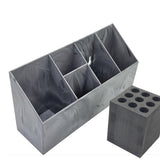 Maxbell Scissors Holder Storage Box Salon Hairdressing Scissors Rack for Clips Combs dark gray