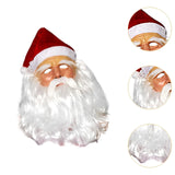 Christmas Latex Mask Realistic Full Face Mask for Holiday Theaters Carnivals Grandpa A