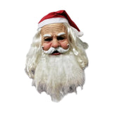 Christmas Latex Mask Realistic Full Face Mask for Holiday Theaters Carnivals Grandpa B