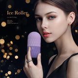 Maxbell Ice Roll for Face Massage Tool Easy to Use Facial Massage Roller for Girls violet