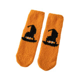 Maxbell Slipper Grip Soft Socks Casual Womens Fuzzy Socks for Friends Birthday Lover Orange