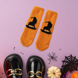 Maxbell Slipper Grip Soft Socks Casual Womens Fuzzy Socks for Friends Birthday Lover Orange
