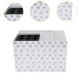 Maxbell Salon Hairdressing Scissors Rack Hair Stylist Shears Stand for Brushes Clips white