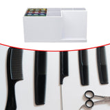 Maxbell Hair Stylist Scissors Container Professional for Combs Hairstyling Hair Home white