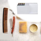 Maxbell Hair Stylist Scissors Container Professional for Combs Hairstyling Hair Home white